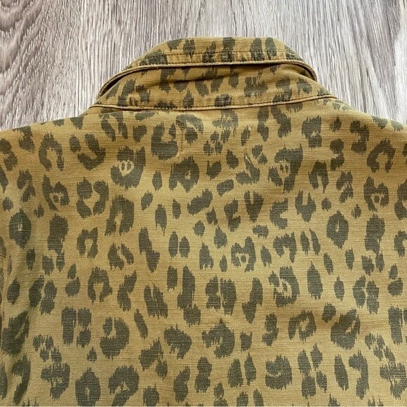 Frame cheetah print cargo jacket size small - Picture 10 of 14